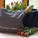 Bolsa personalizada con flores y pan
