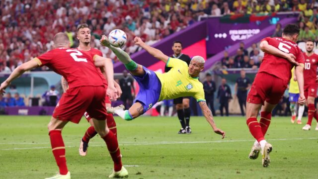 ¿El mejor gol mundialista hasta ahora?  ¡Golpe de Richarlison para Brasil, sin duda!