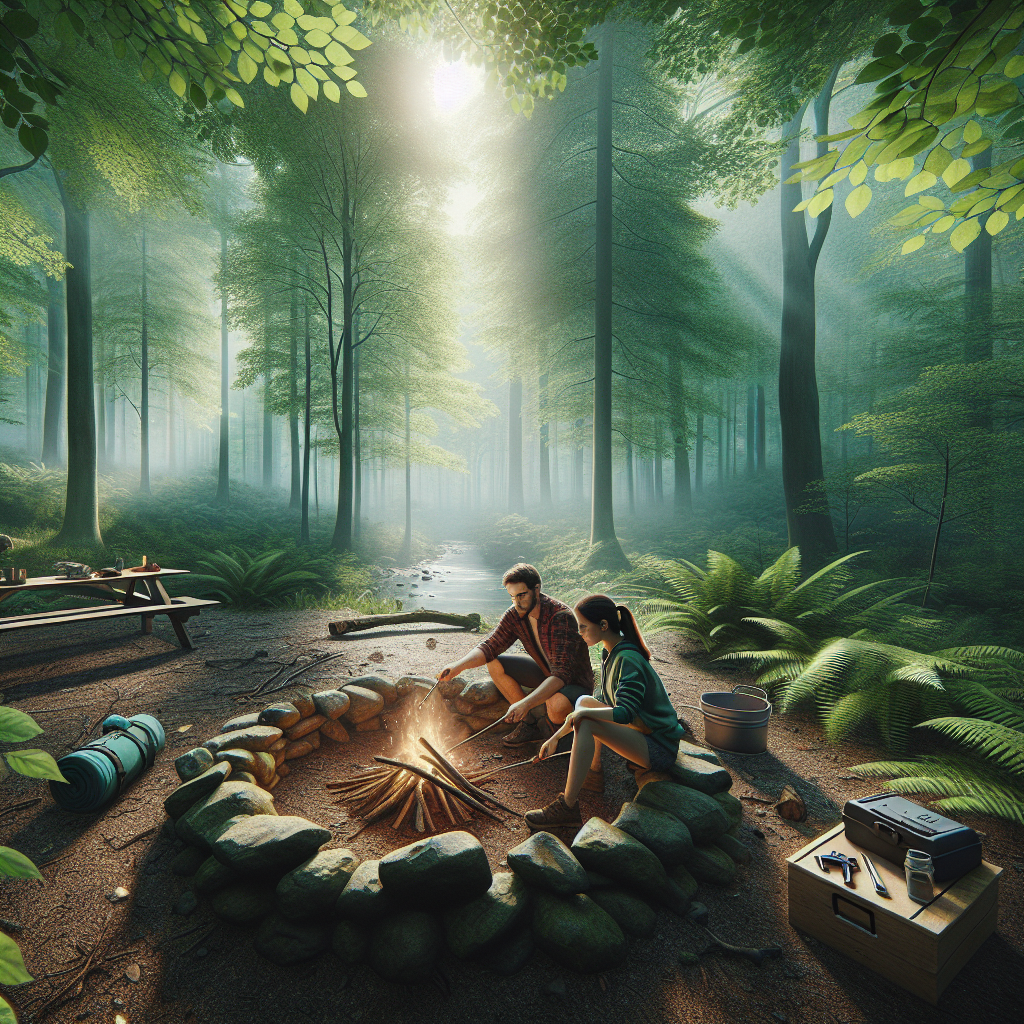 Hacer fuego en el campo de forma segura