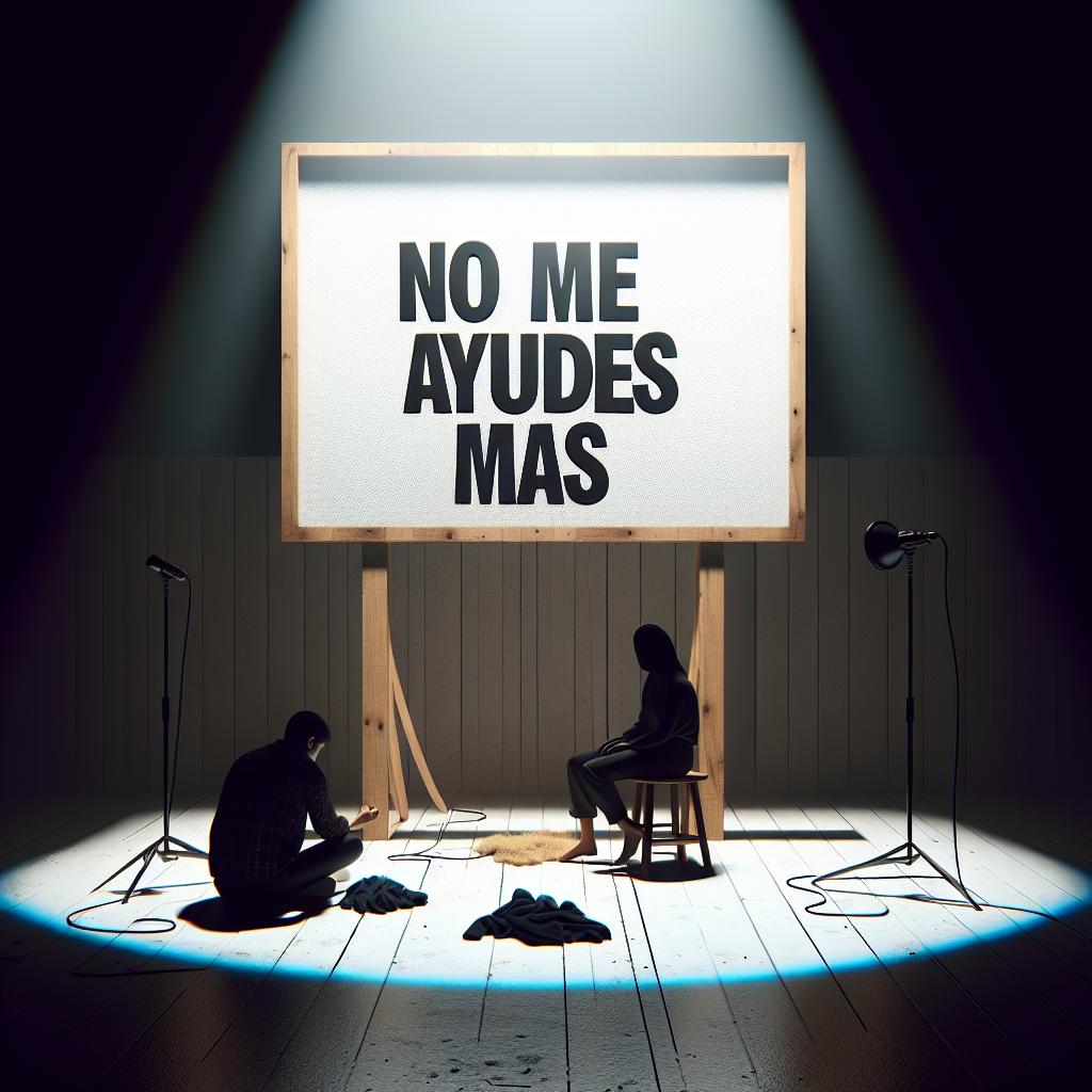 No me ayudes mas en Sala Negra