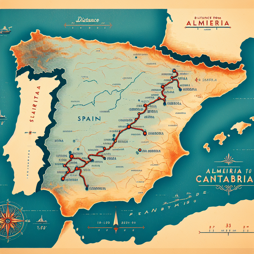 distancia desde almeria hasta cantabria