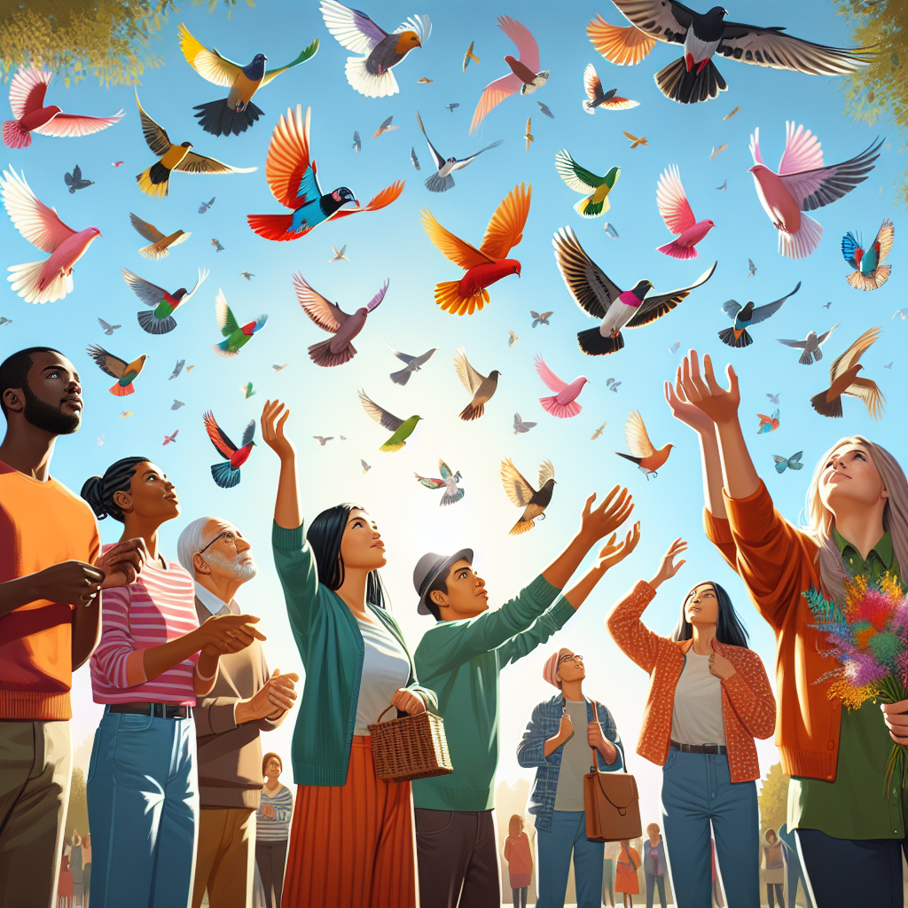 Participa suelta colectiva aves ayudale a volar