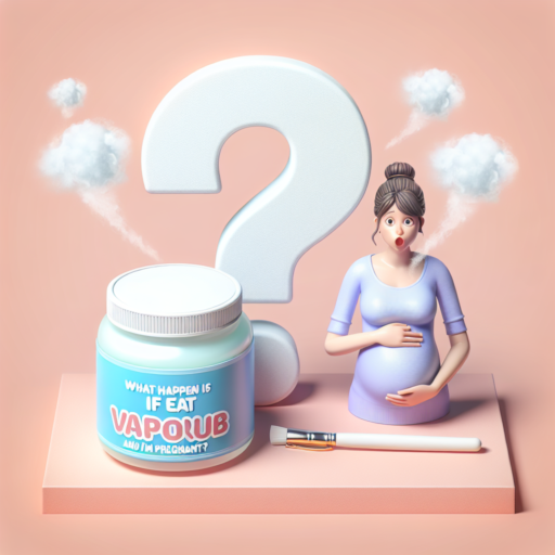 que pasa si como vaporub y estoy embarazada
