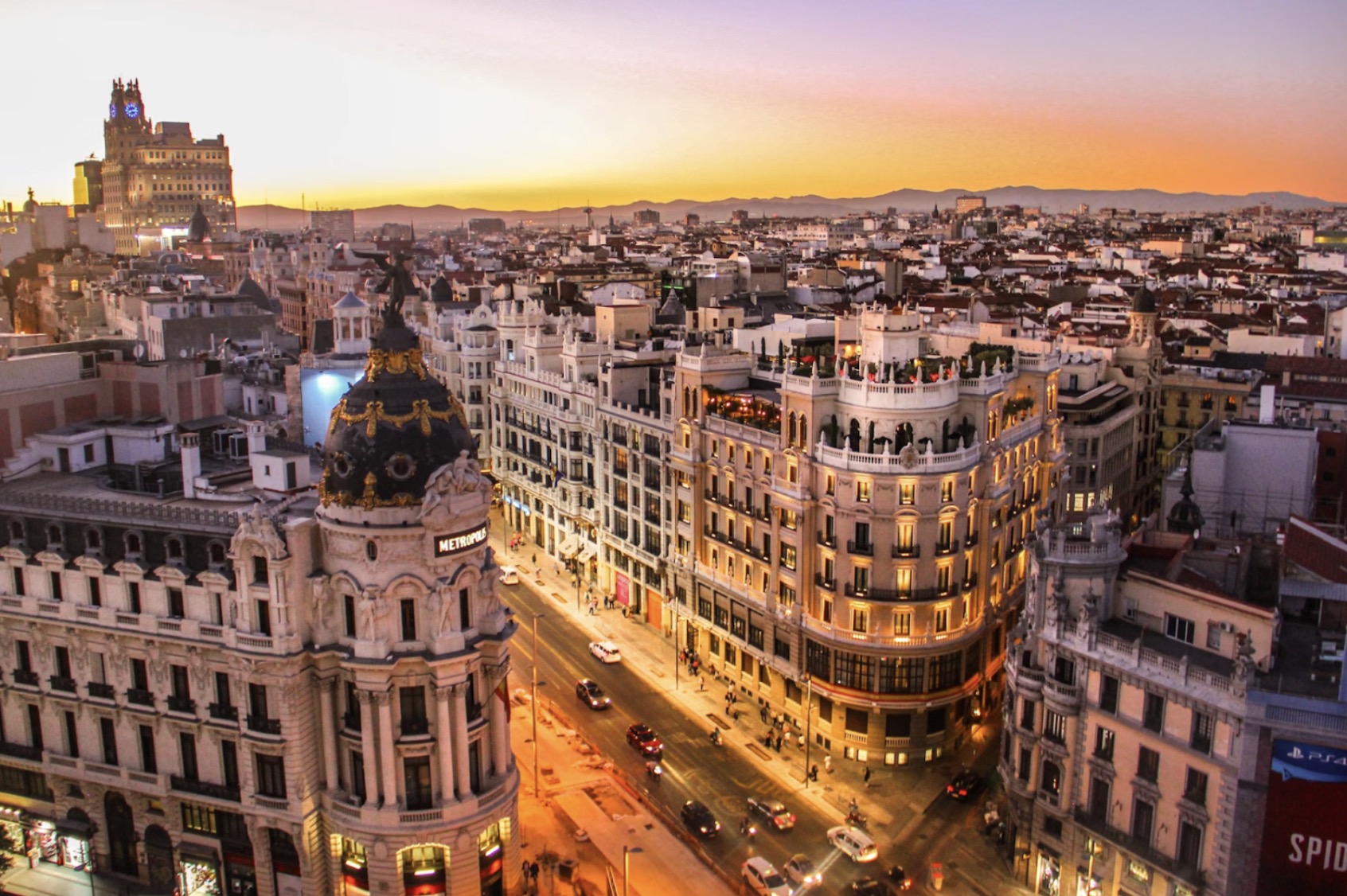 Atardecer en madrid