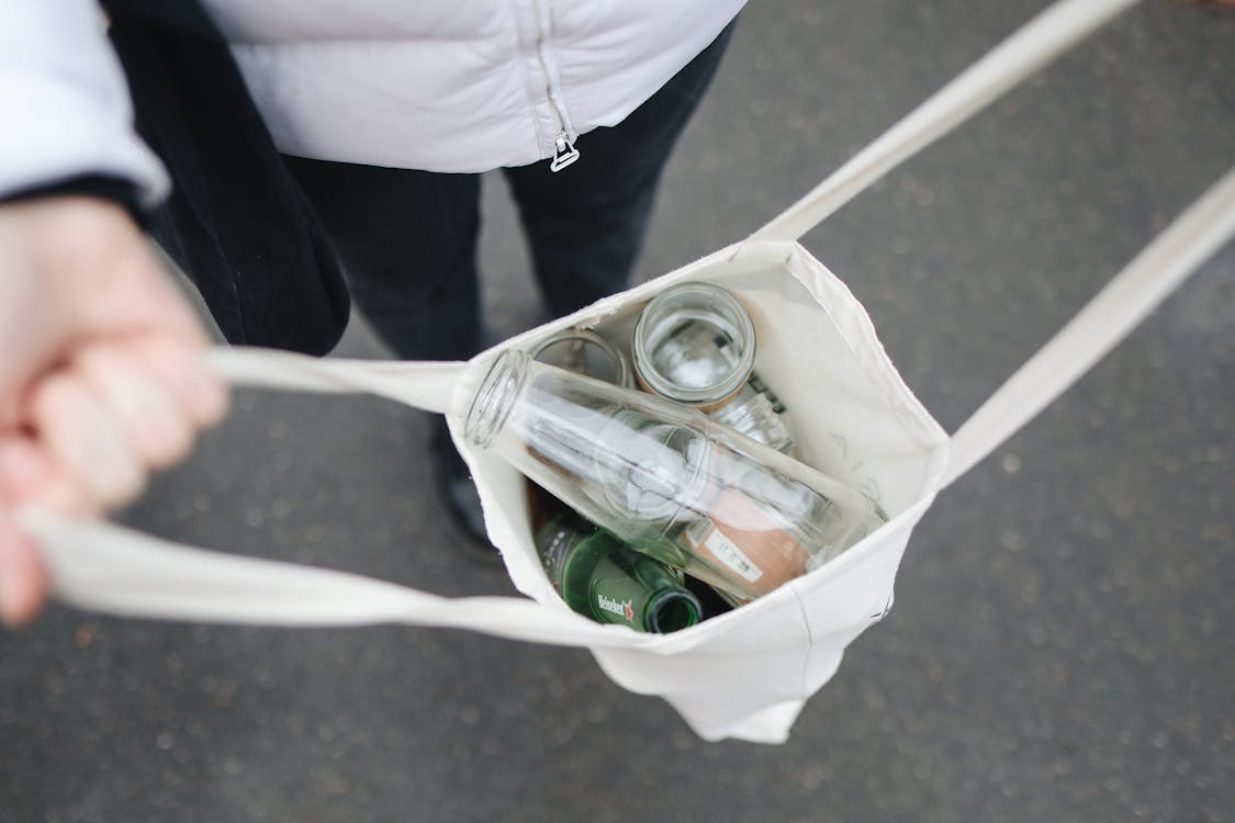Concepto de economía circular y reciclaje sostenible